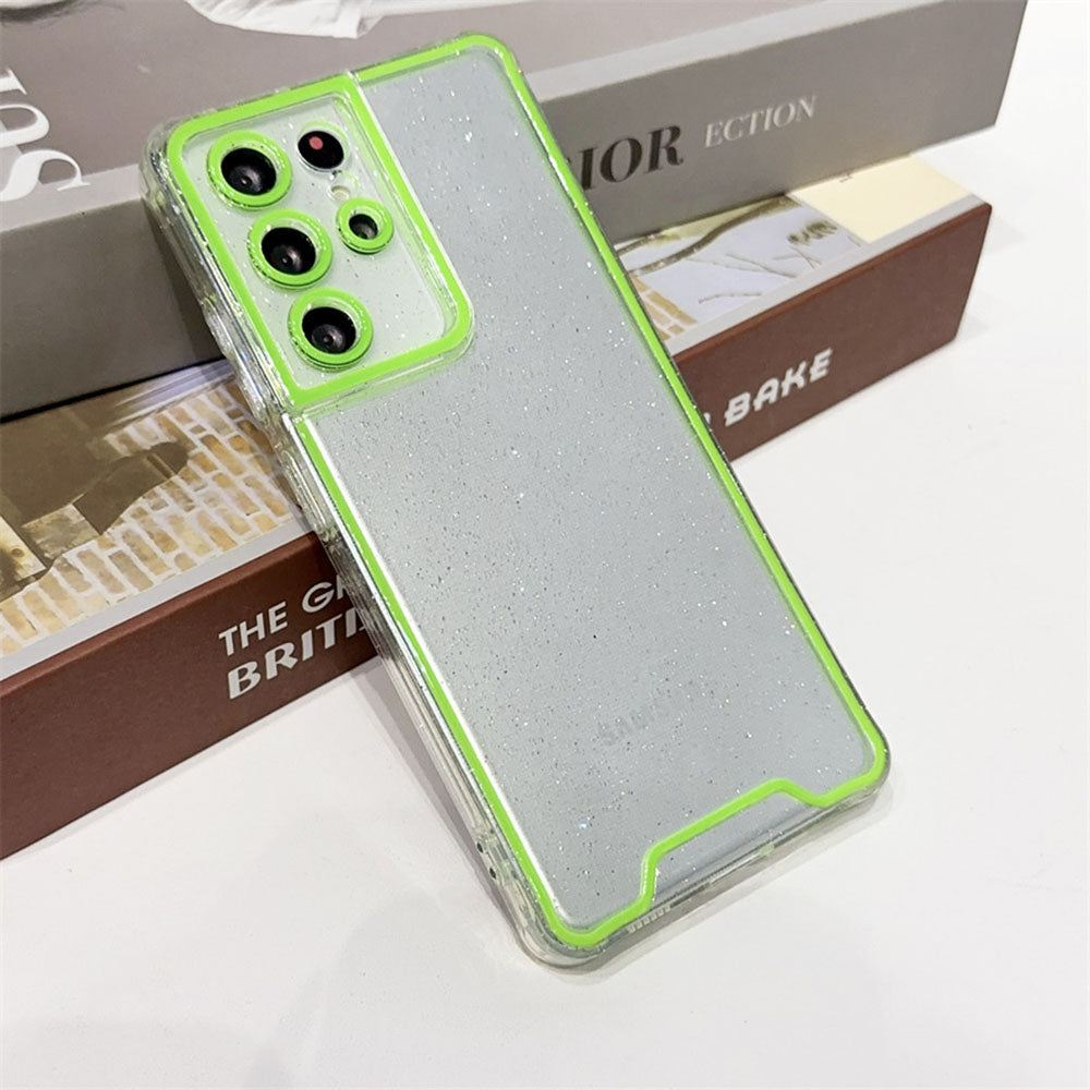 Glitter Transparent Luminous Phone Case For Samsung