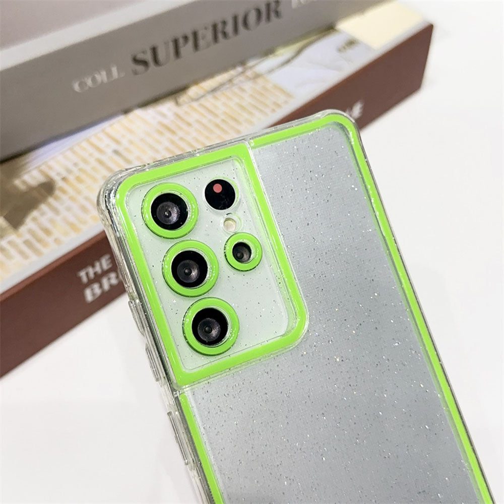 Glitter Transparent Luminous Phone Case For Samsung