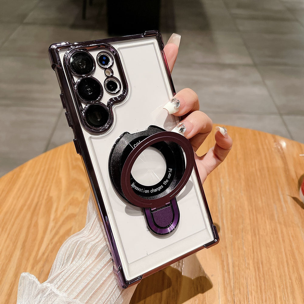 Transparent Phone Case For Samsung With Lens Protector