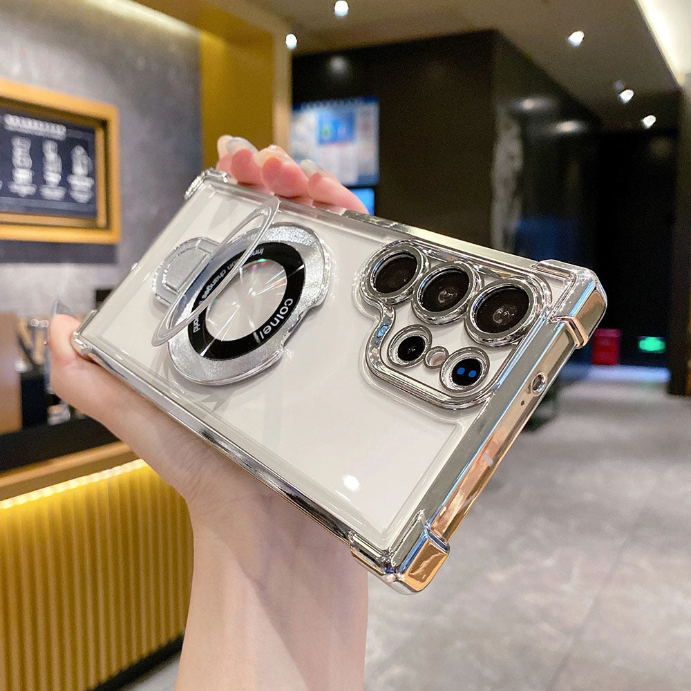 Transparent Phone Case For Samsung With Lens Protector