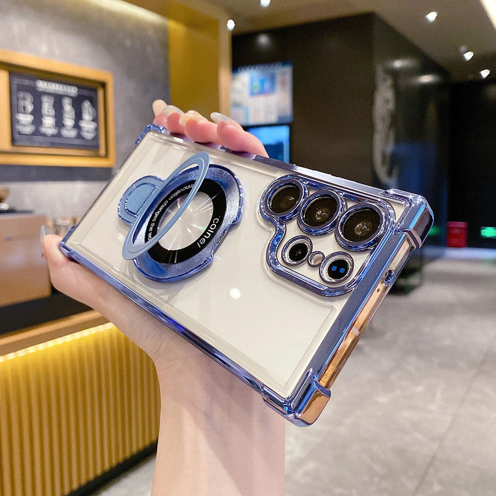 Transparent Phone Case For Samsung With Lens Protector