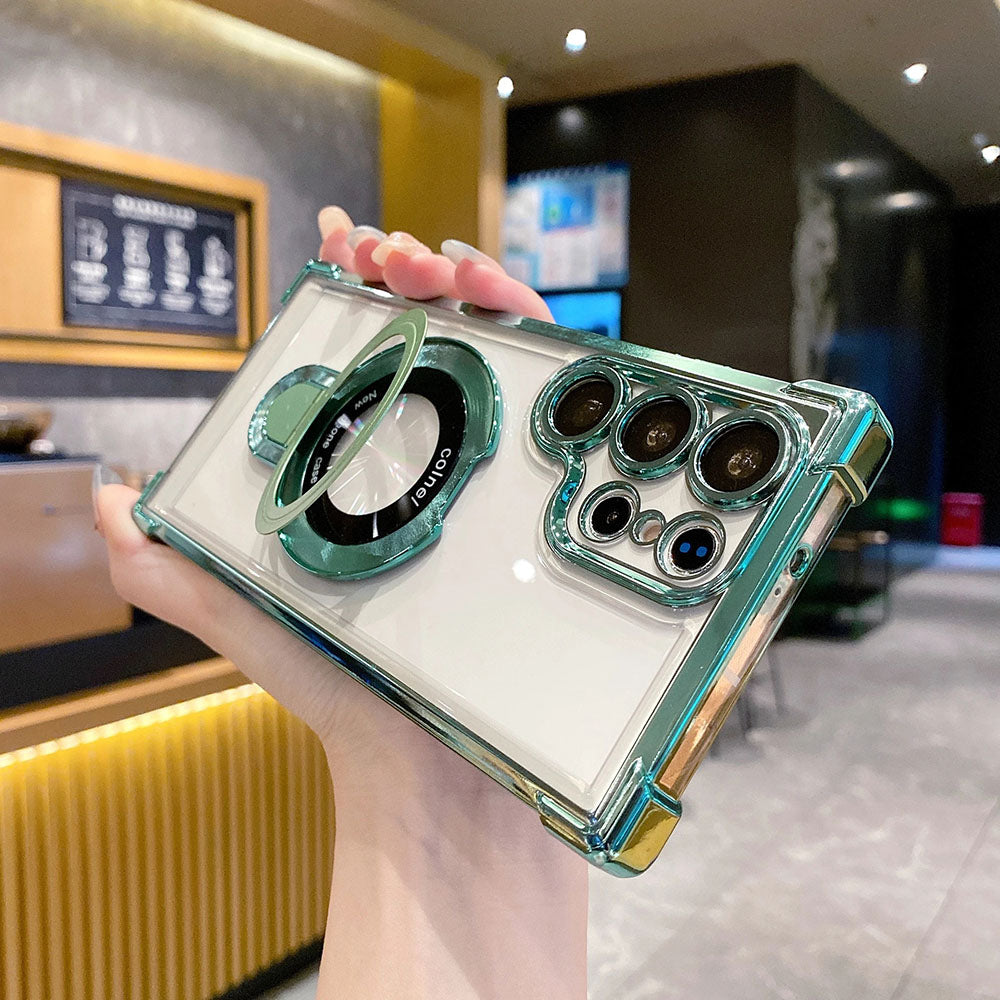 Transparent Phone Case For Samsung With Lens Protector