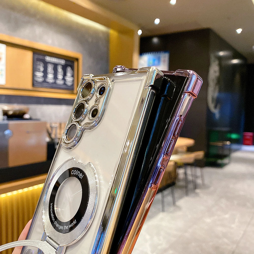 Transparent Phone Case For Samsung With Lens Protector