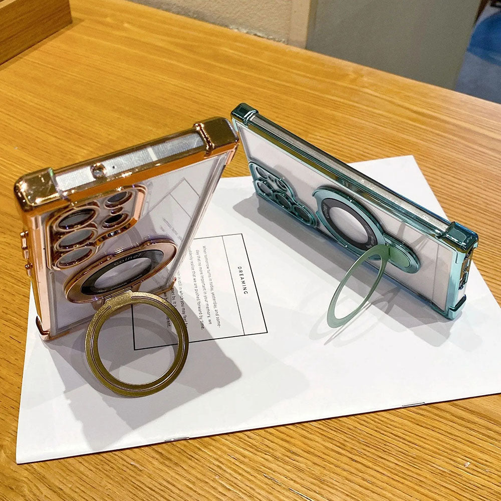 Transparent Phone Case For Samsung With Lens Protector