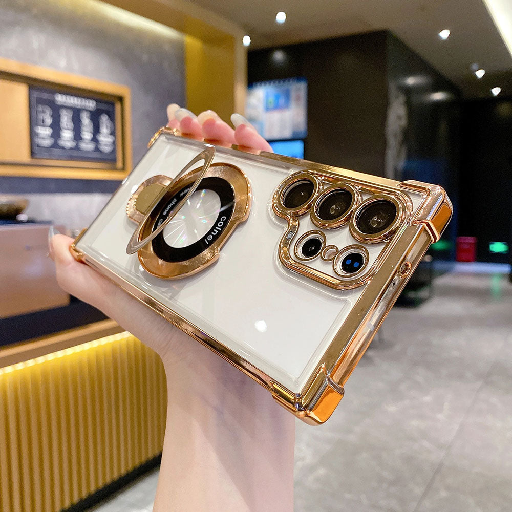 Transparent Phone Case For Samsung With Lens Protector