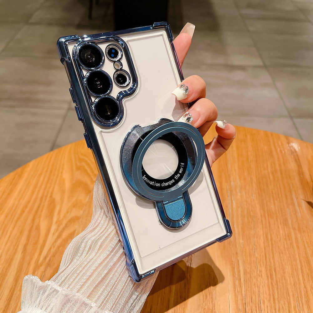 Transparent Phone Case For Samsung With Lens Protector