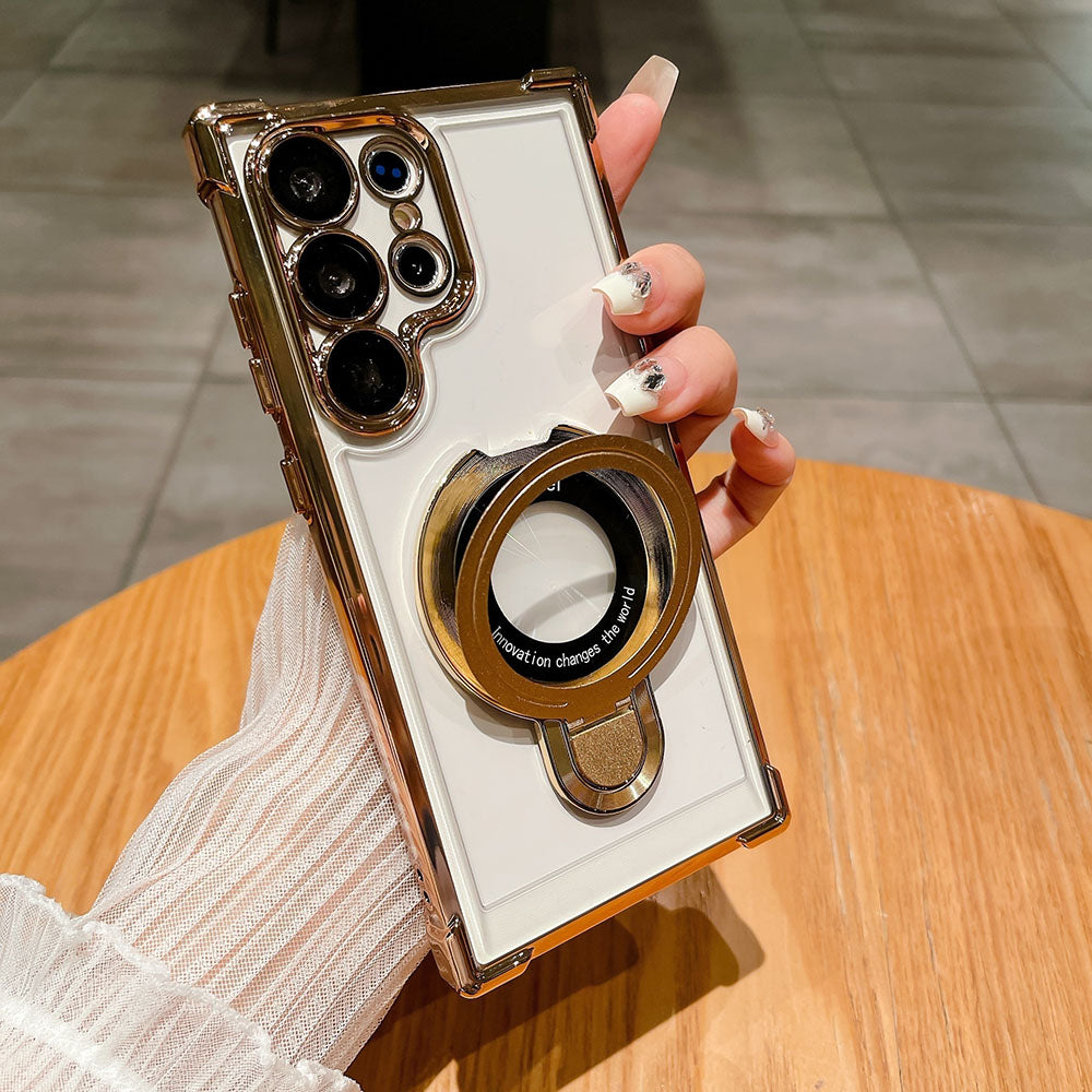 Transparent Phone Case For Samsung With Lens Protector