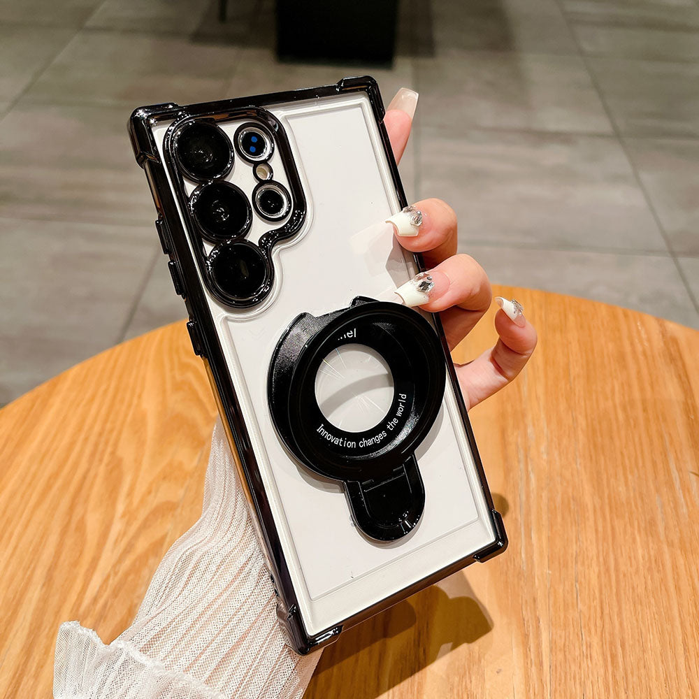 Transparent Phone Case For Samsung With Lens Protector