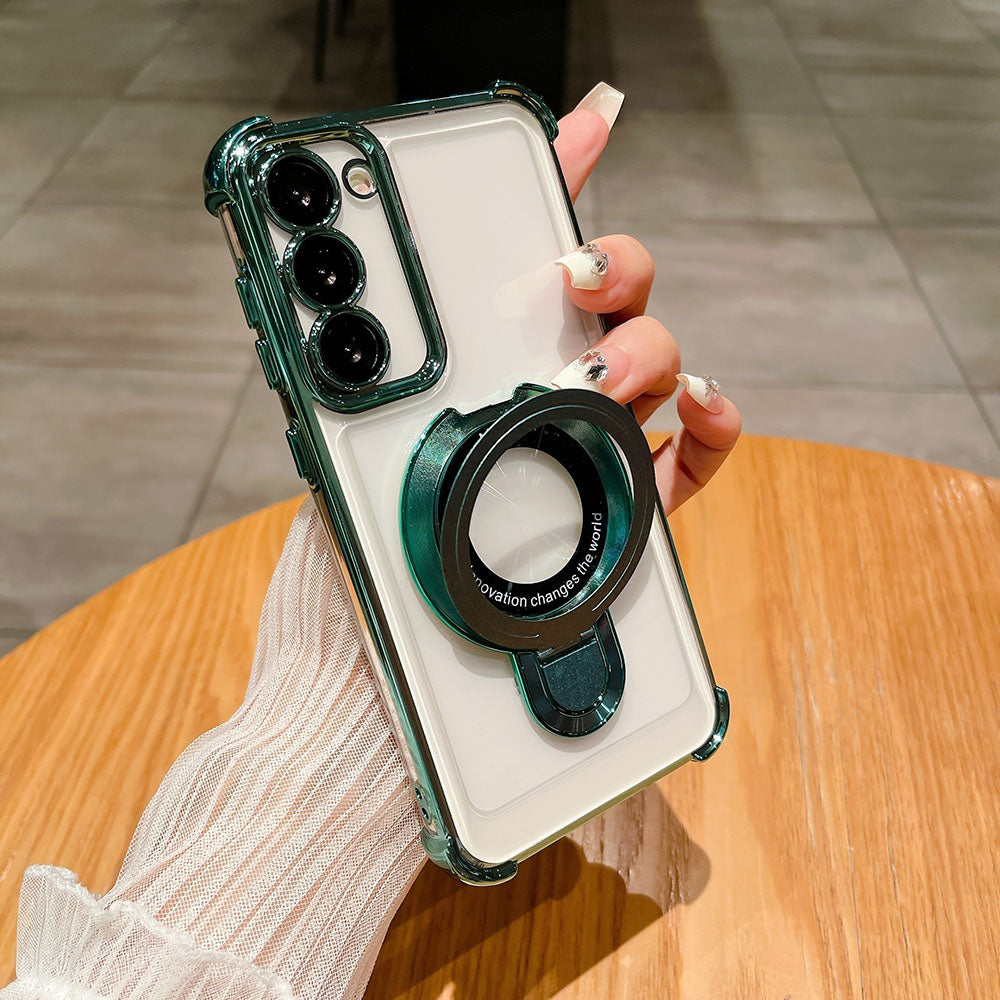Transparent Phone Case For Samsung With Lens Protector