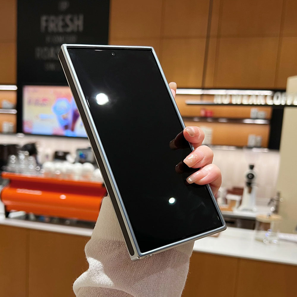 Newest Electroplated Leather Stand Anti-Fall Phone Case For Samsung