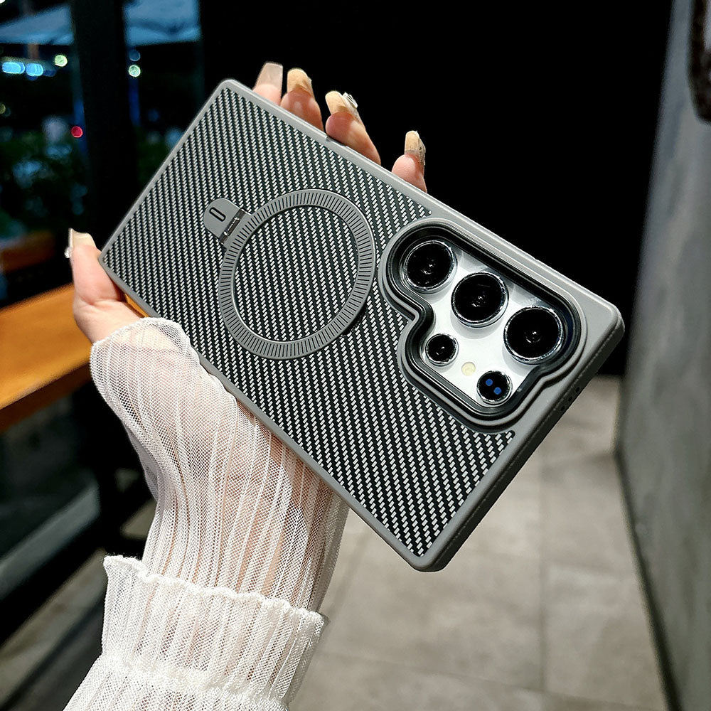 Newest Carbon Fiber Pattern Phone Case For Samsung