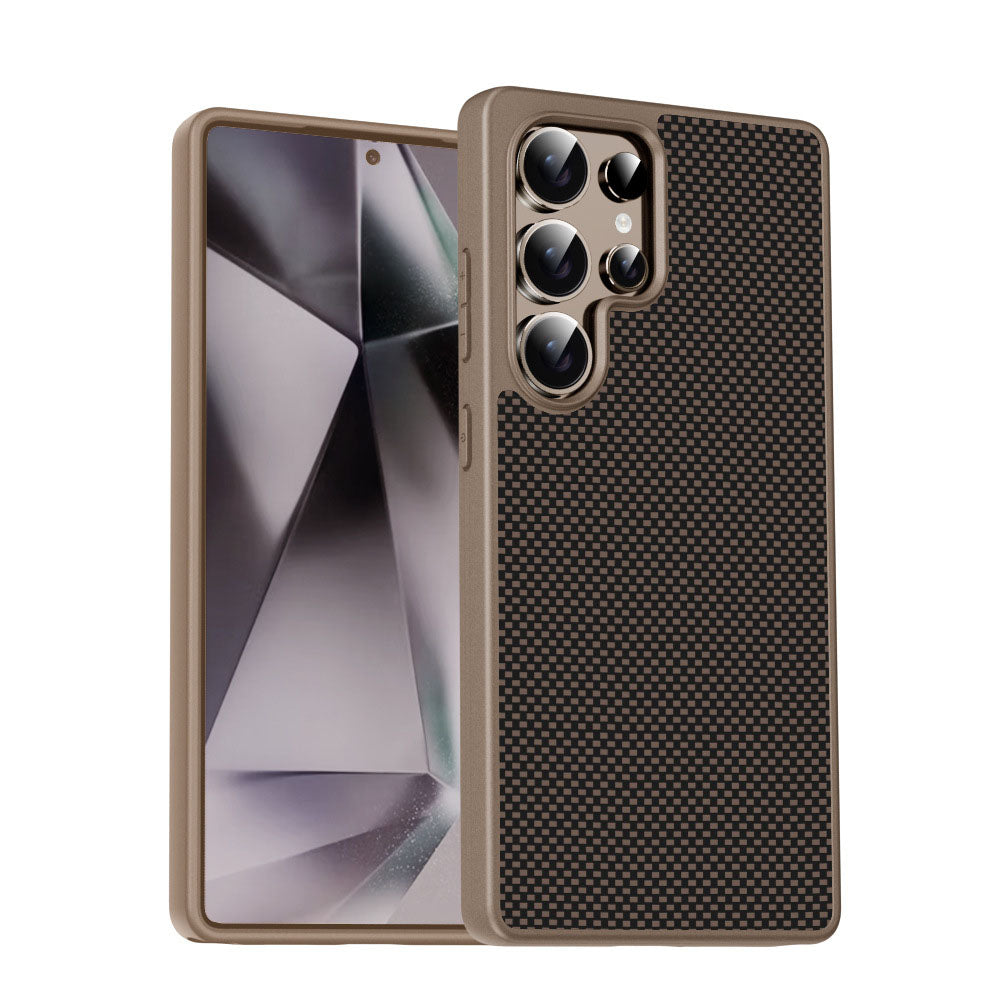 Newest Carbon Fiber Pattern Phone Case For Samsung