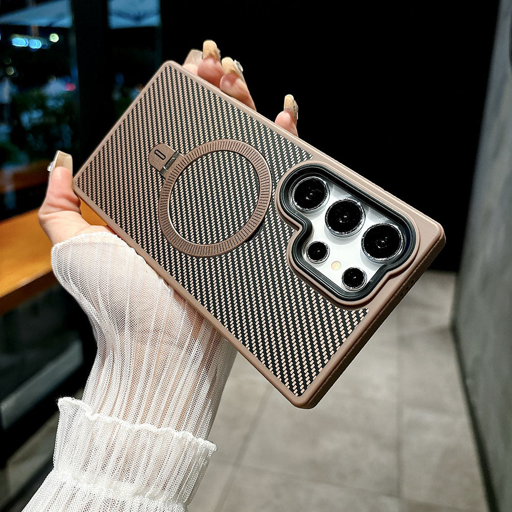 Newest Carbon Fiber Pattern Phone Case For Samsung