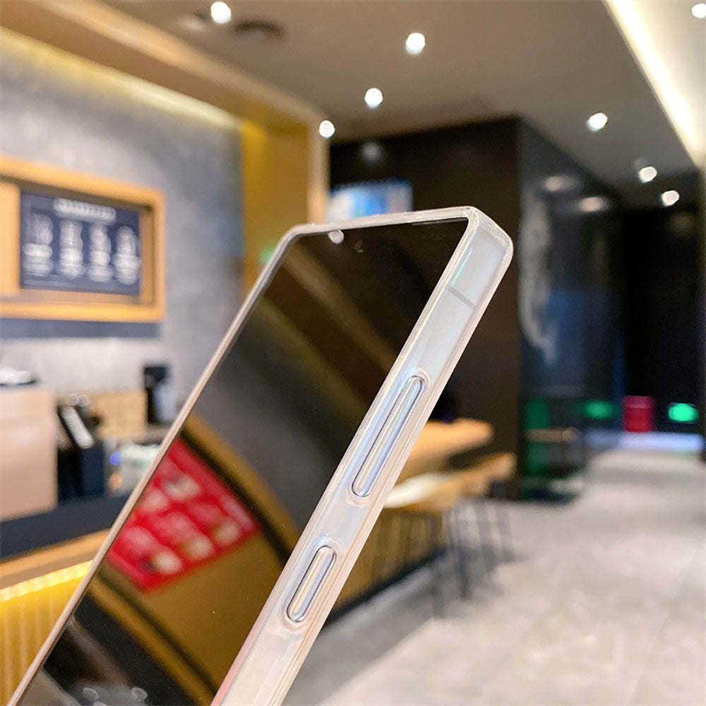 Rhinestone Heart Mirror Phone Case For Samsung Galaxy