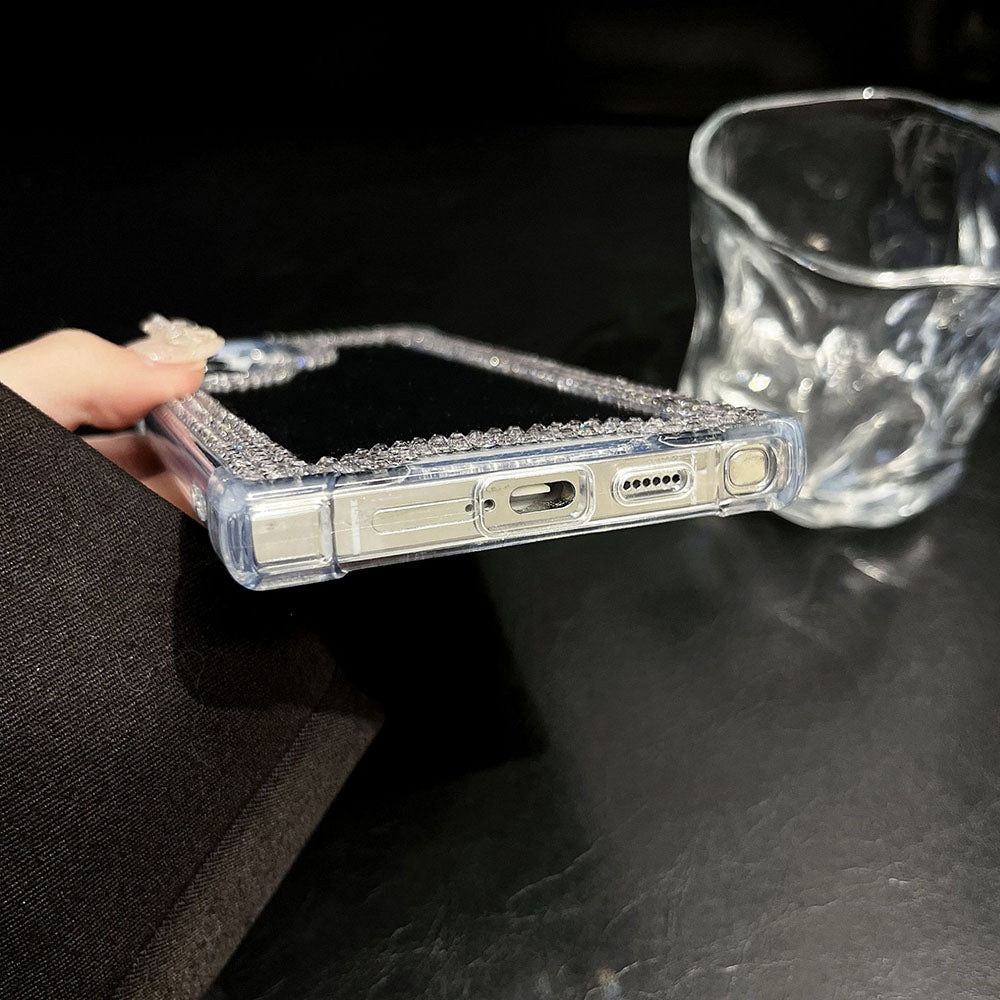 Rhinestone Mirror Phone Case For Samsung Galaxy