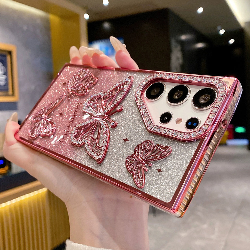 Diamond Butterfly Phone Case For Samsung Galaxy