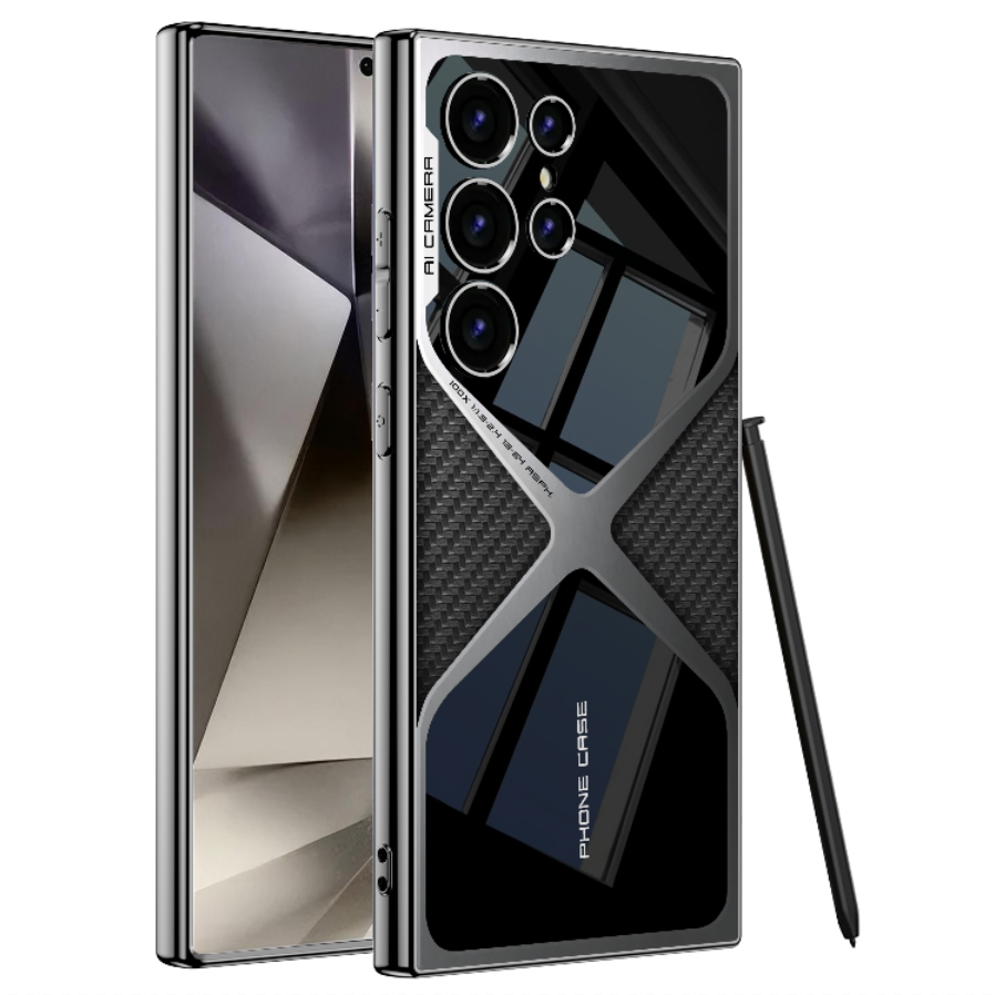 Electroplated Leather Anti-fall Protective Phone Case For Samsung Galaxy S24 S23 Ultra