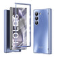Electroplating Shockproof Phone Case With Back Screen Protector Film For Galaxy Z Fold 7/6/5/4/3