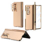 Luxury Magnetic Hinge Pen Holder Full Protection Case For Samsung Galaxy Z Fold3 Fold4 5G With Tempered Glass Film - Mycasety Mycasety