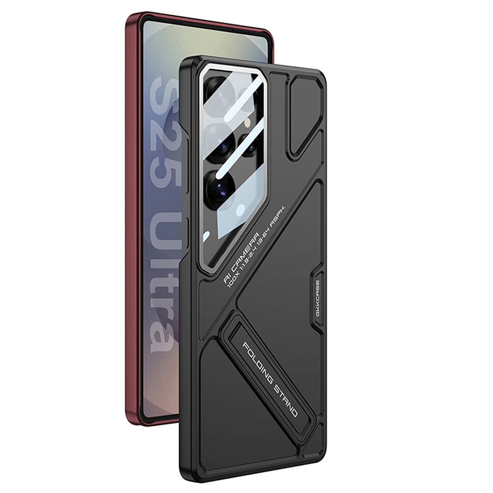 Electroplating Vision Armor Phone Case For Samsung Galaxy With Back Screen Protector