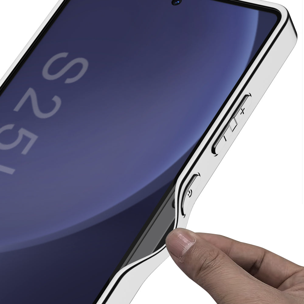 Amazing High-End Business Electroplated Leather Soft Shell Phone Case For Samsung Galaxy S25Ultra