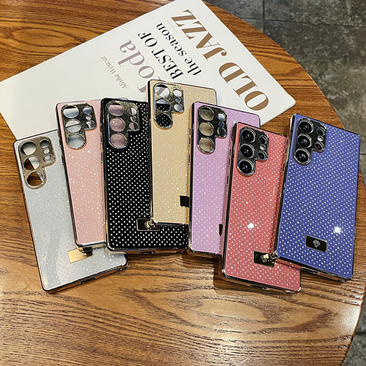 Luxury Diamond Plated Electroplated Phone Case For Samsung