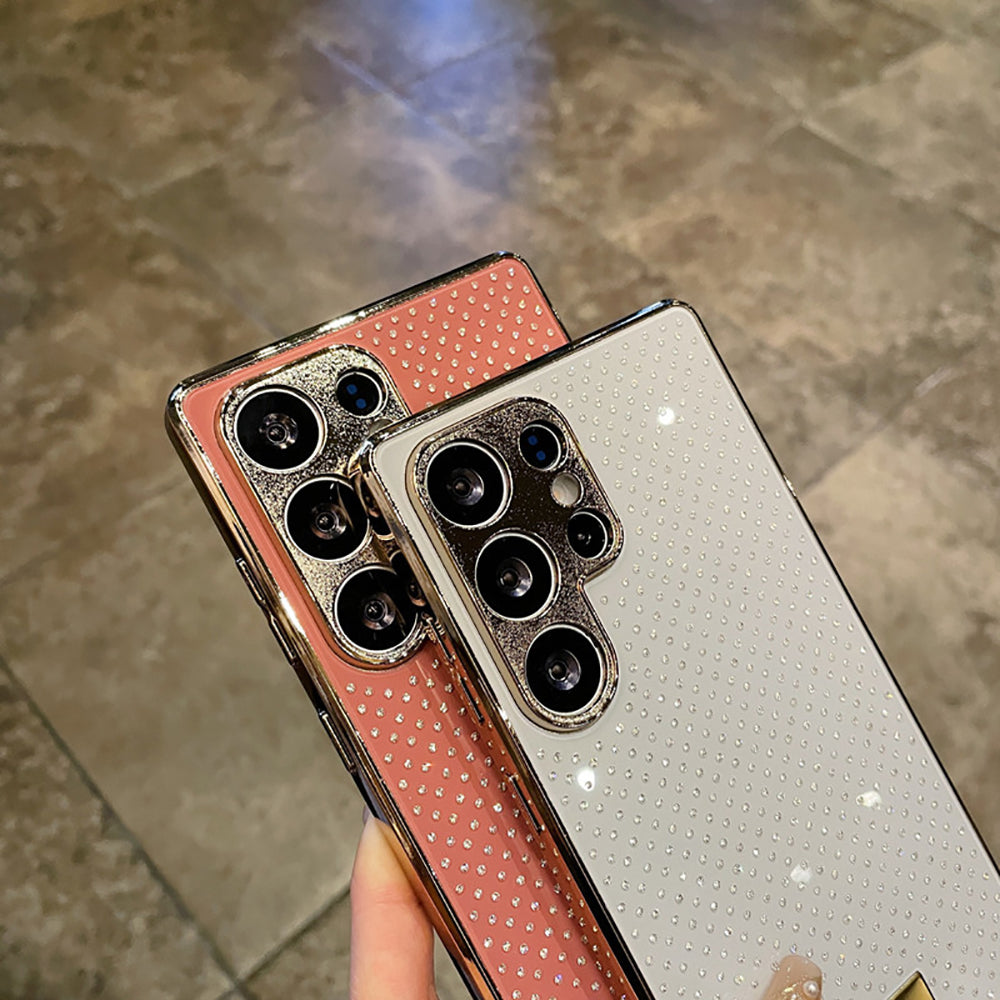 Luxury Diamond Plated Electroplated Phone Case For Samsung