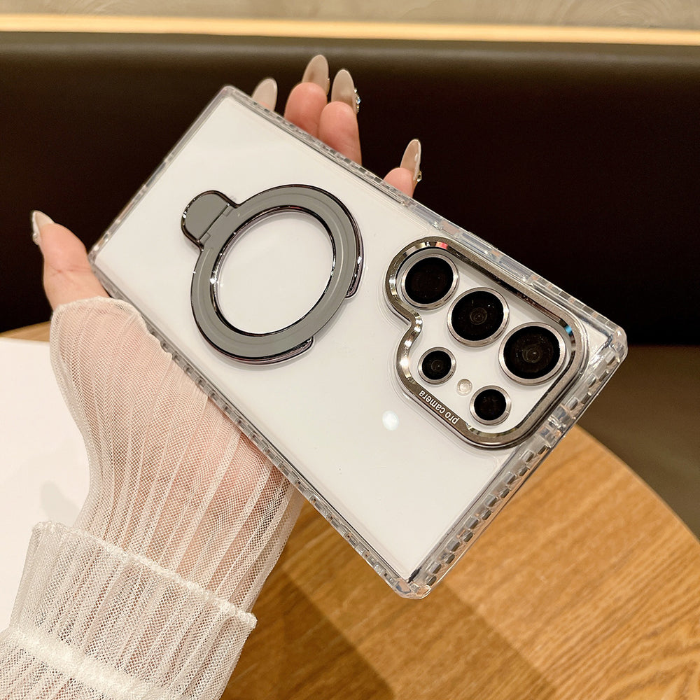 Newest Colorful Checkered Transparent Airbag Phone Case For Samsung Galaxy