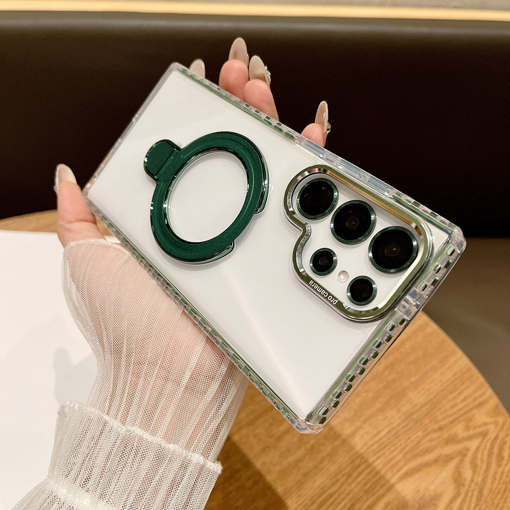 Newest Colorful Checkered Transparent Airbag Phone Case For Samsung Galaxy