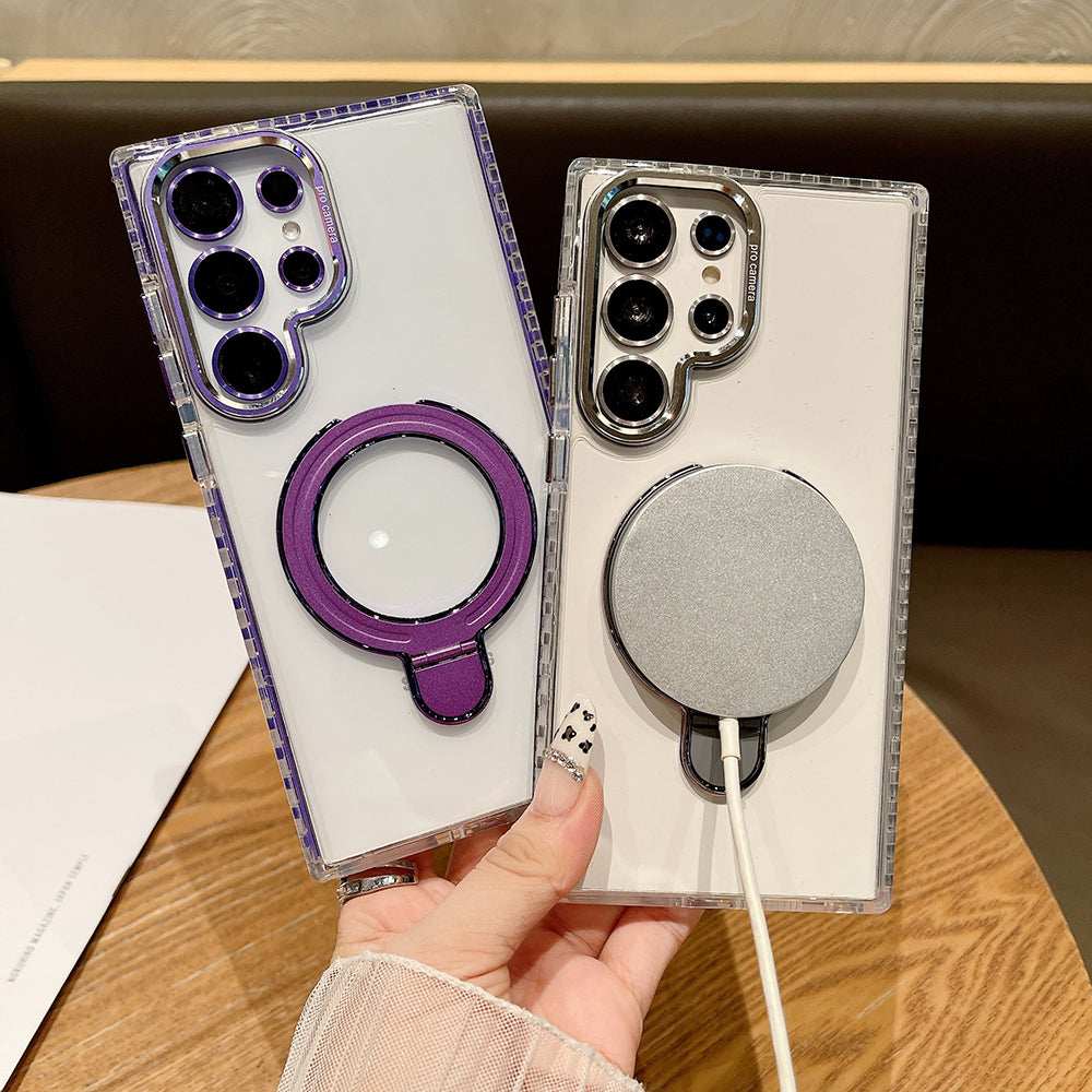 Newest Colorful Checkered Transparent Airbag Phone Case For Samsung Galaxy