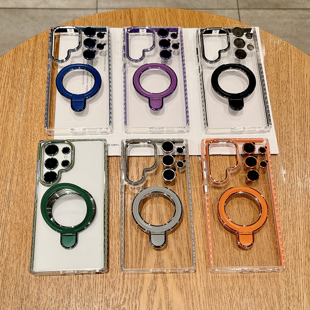 Newest Colorful Checkered Transparent Airbag Phone Case For Samsung Galaxy