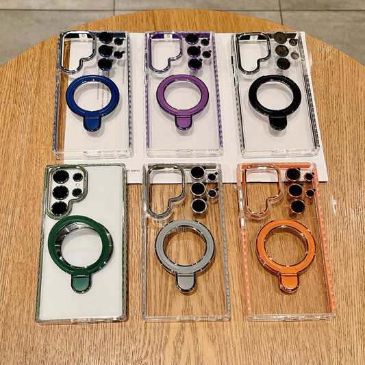 Newest Colorful Checkered Transparent Airbag Phone Case For Samsung Galaxy