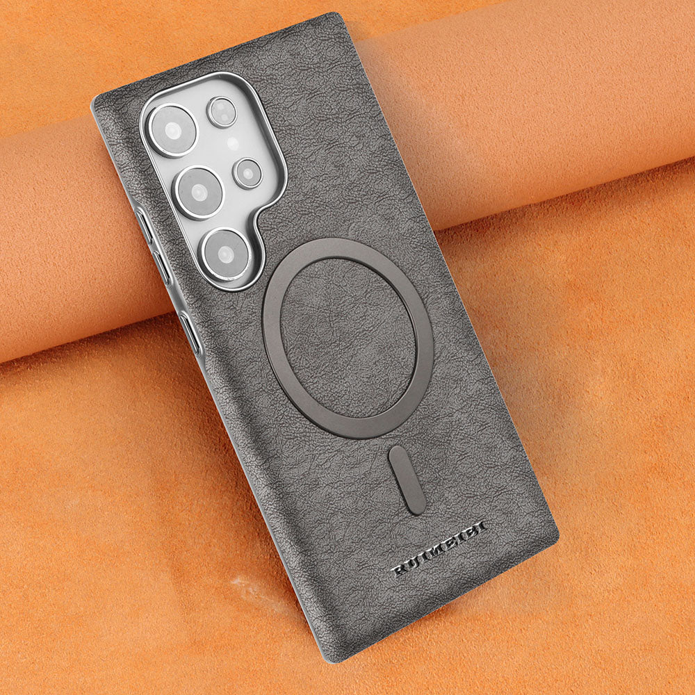 Super Magnetic Leather Casematte Photoplating Phone Case For Samsung Galaxy