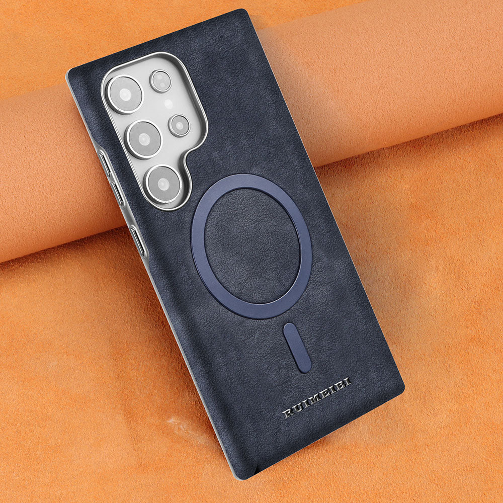 Super Magnetic Leather Casematte Photoplating Phone Case For Samsung Galaxy