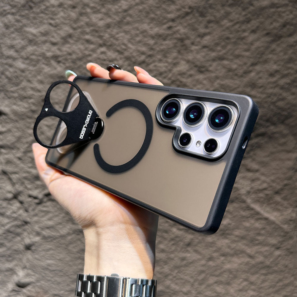 Newest Frosted Rotating Ring Holder Magnetic Phone Case For Samsung Galaxy