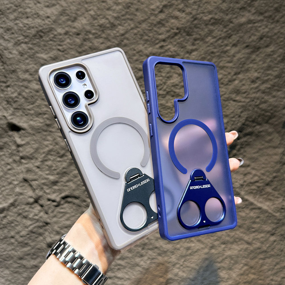 Newest Frosted Rotating Ring Holder Magnetic Phone Case For Samsung Galaxy