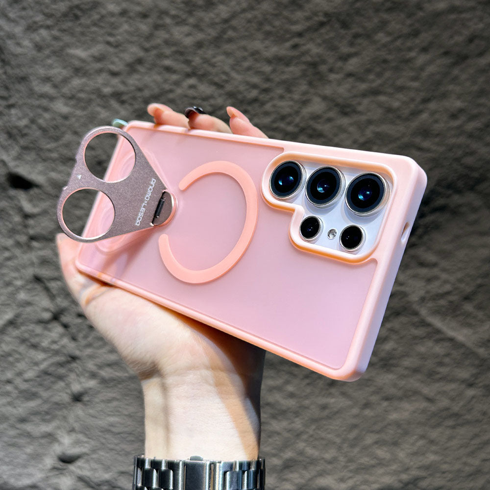 Newest Frosted Rotating Ring Holder Magnetic Phone Case For Samsung Galaxy