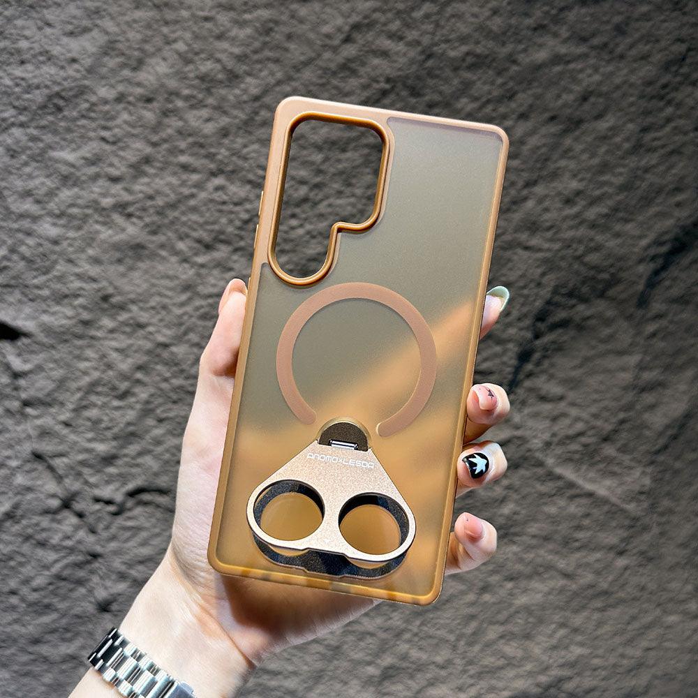 Newest Frosted Rotating Ring Holder Magnetic Phone Case For Samsung Galaxy