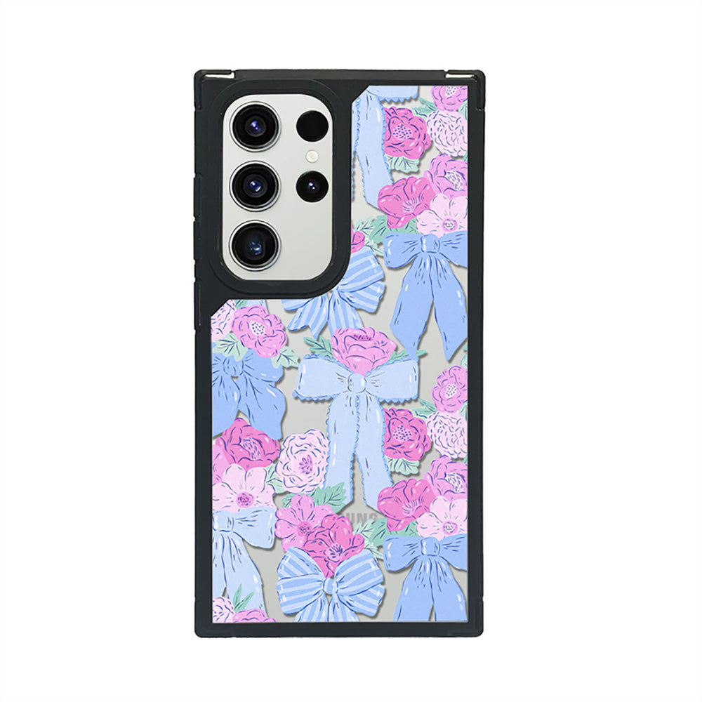 Frosted Bow Flower Phone Case For Samsung Galaxy
