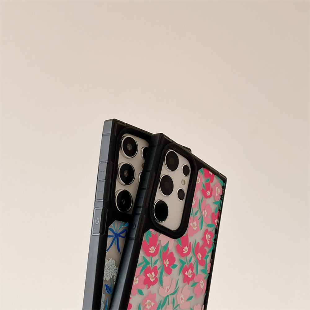 Frosted Bow Flower Phone Case For Samsung Galaxy