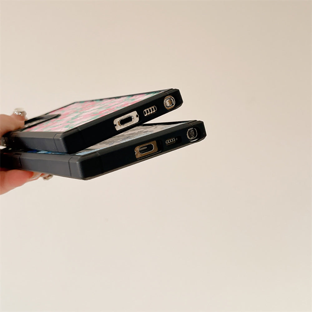 Frosted Bow Flower Phone Case For Samsung Galaxy