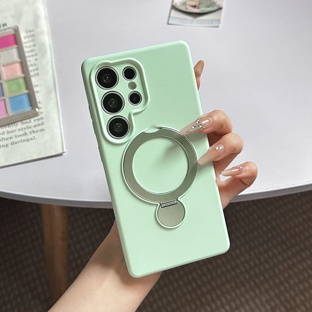 Liquid Silicone Magnetic Phone Case For Samsung Galaxy