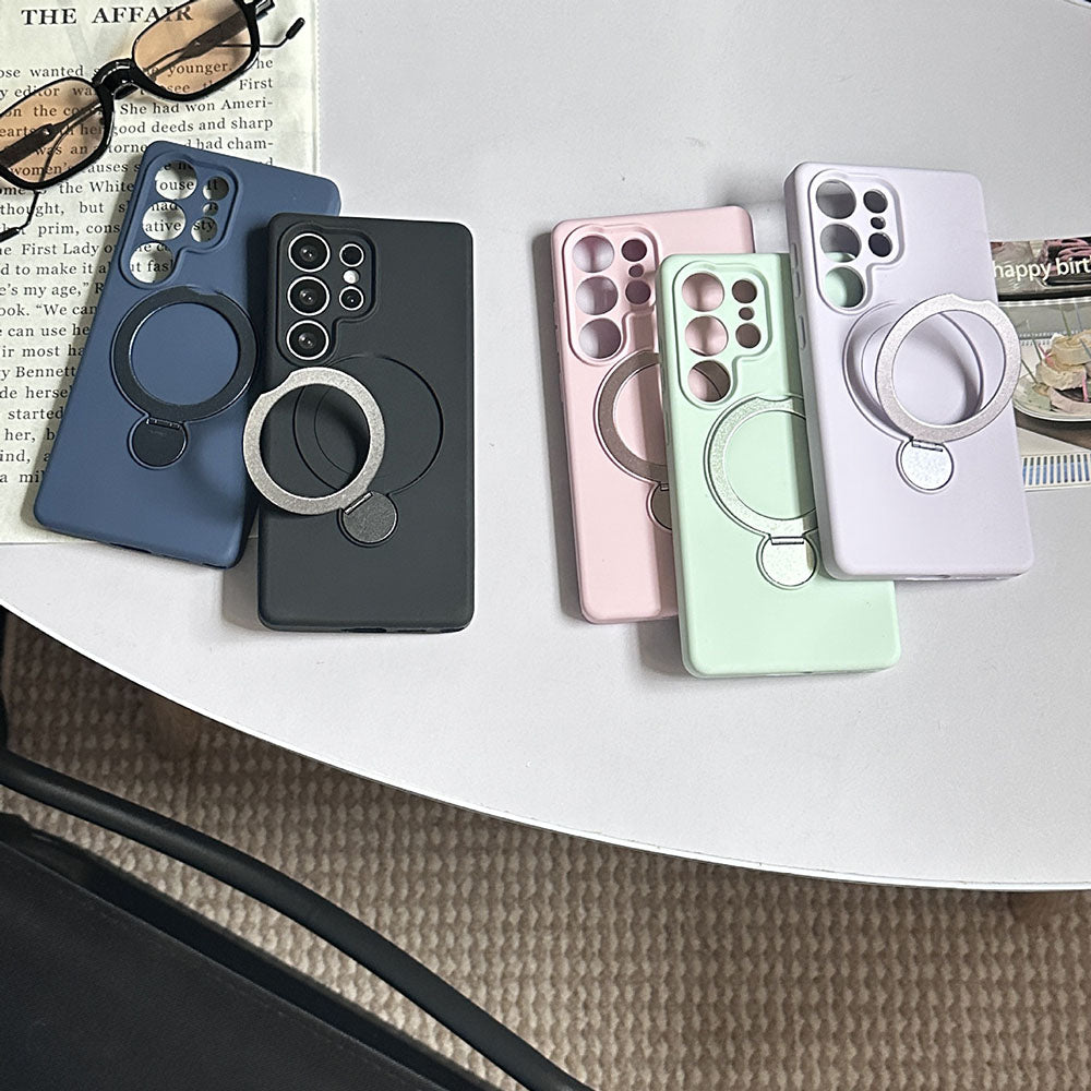 Liquid Silicone Magnetic Phone Case For Samsung Galaxy