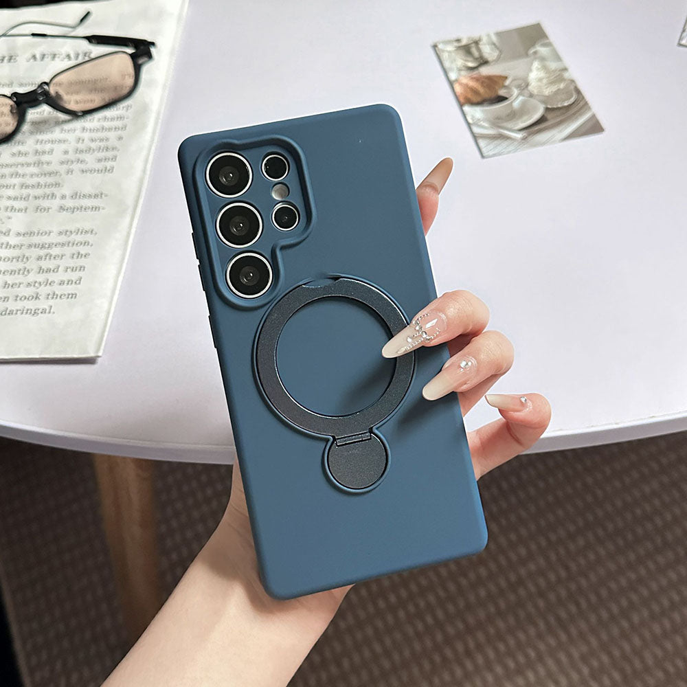 Liquid Silicone Magnetic Phone Case For Samsung Galaxy