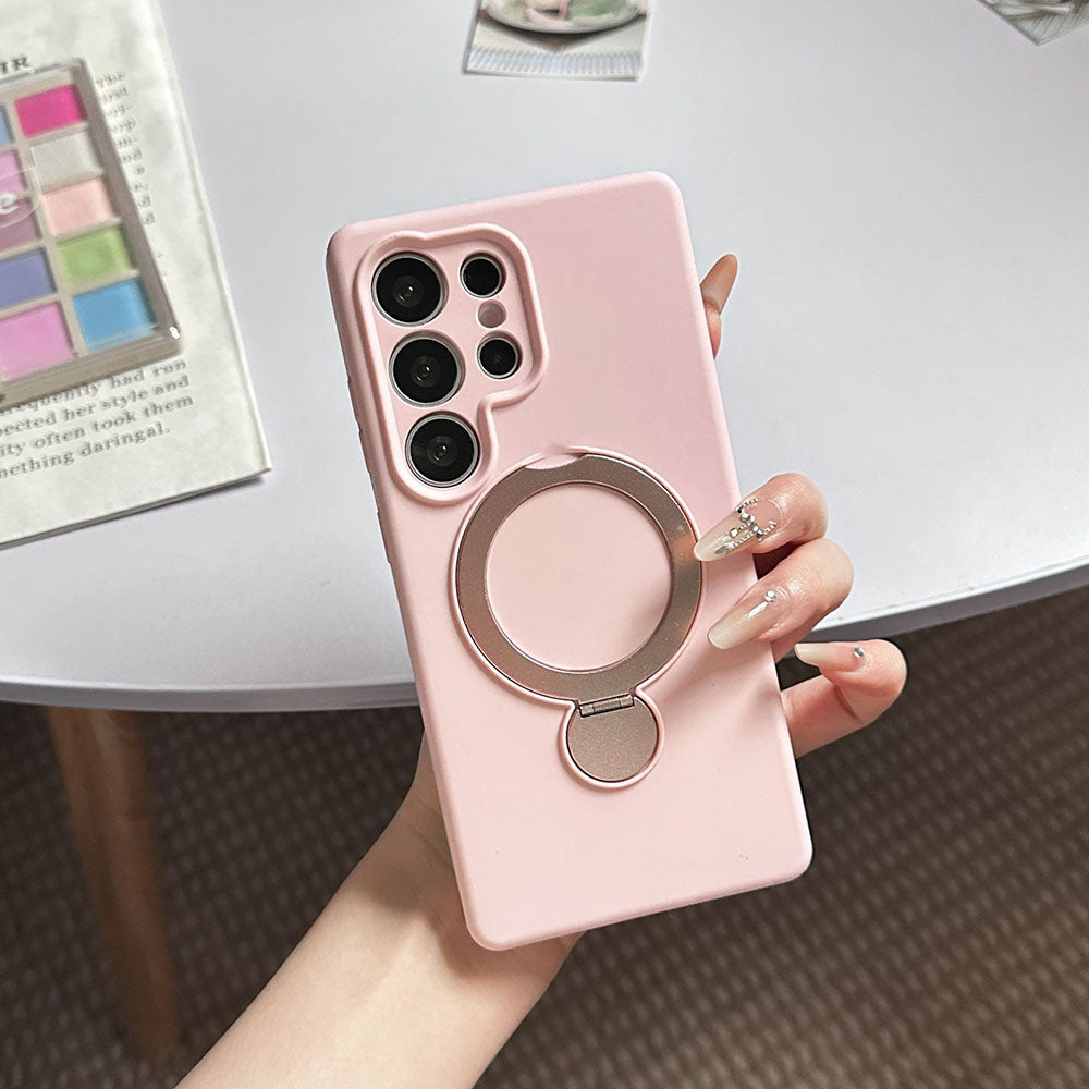 Liquid Silicone Magnetic Phone Case For Samsung Galaxy