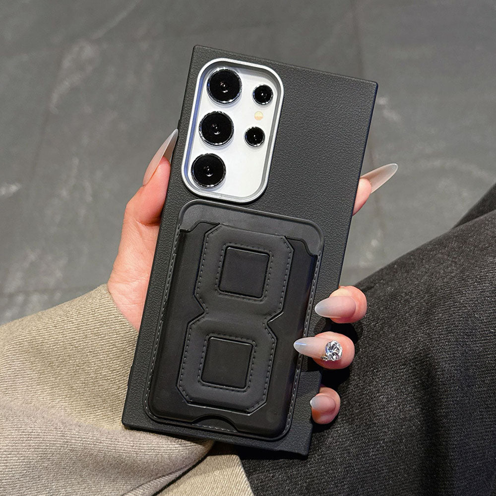 TPU Leather Card Holder Phone Case For Samsung Galaxy