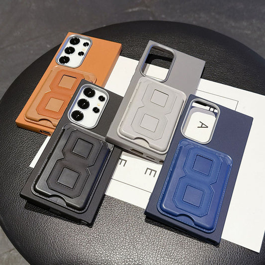 TPU Leather Card Holder Phone Case For Samsung Galaxy