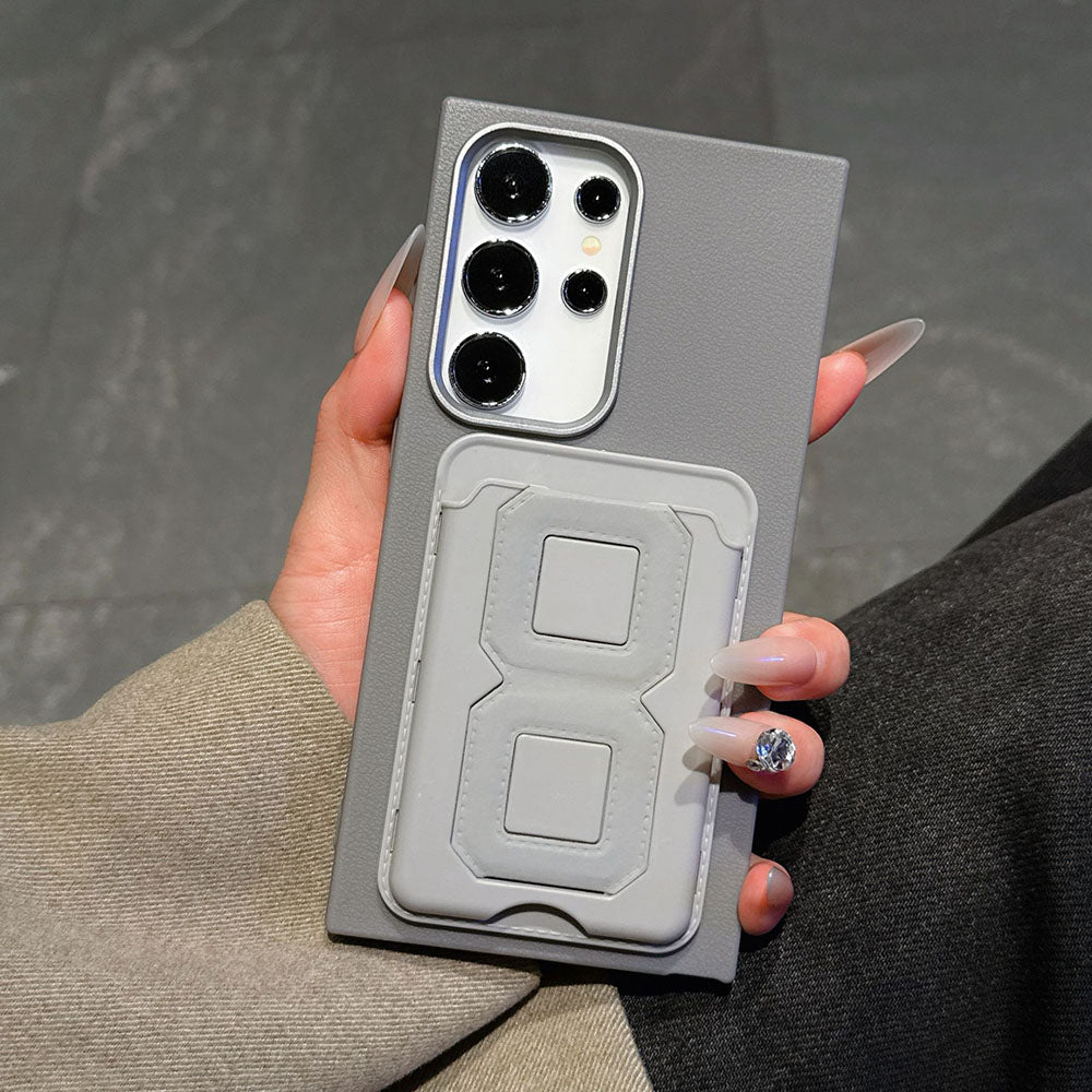 TPU Leather Card Holder Phone Case For Samsung Galaxy