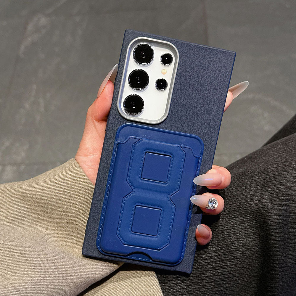 TPU Leather Card Holder Phone Case For Samsung Galaxy