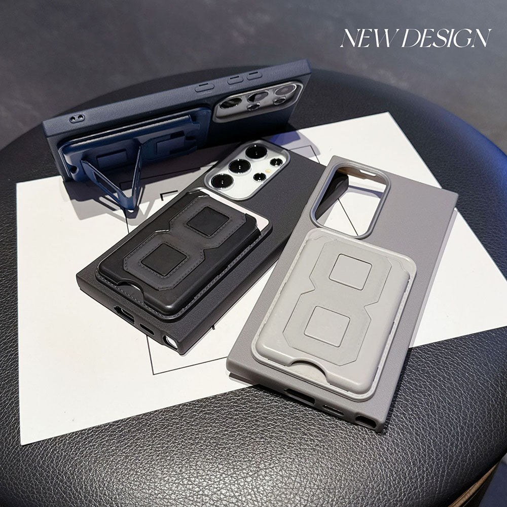 TPU Leather Card Holder Phone Case For Samsung Galaxy